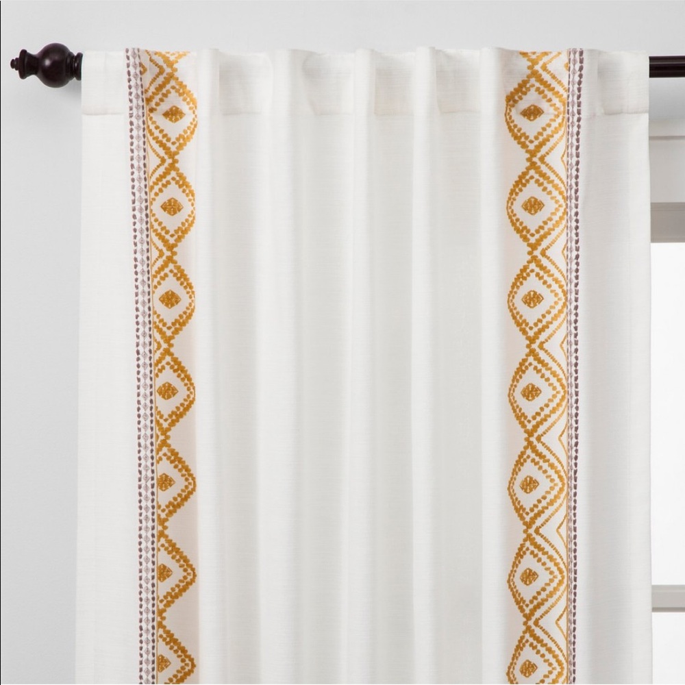 2 Opalhouse Yellow Curtain Panels Target Aztec